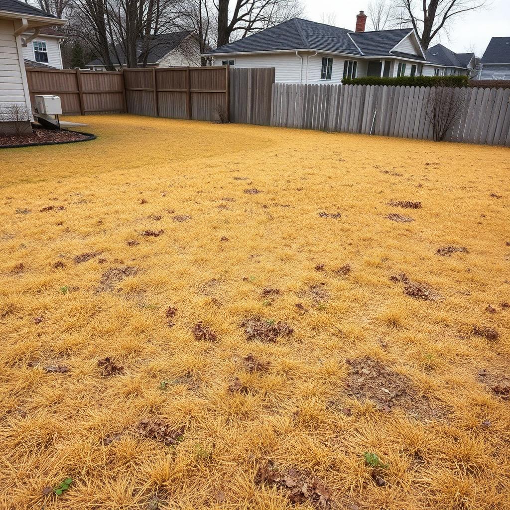 Lawn before Greenish treatment
